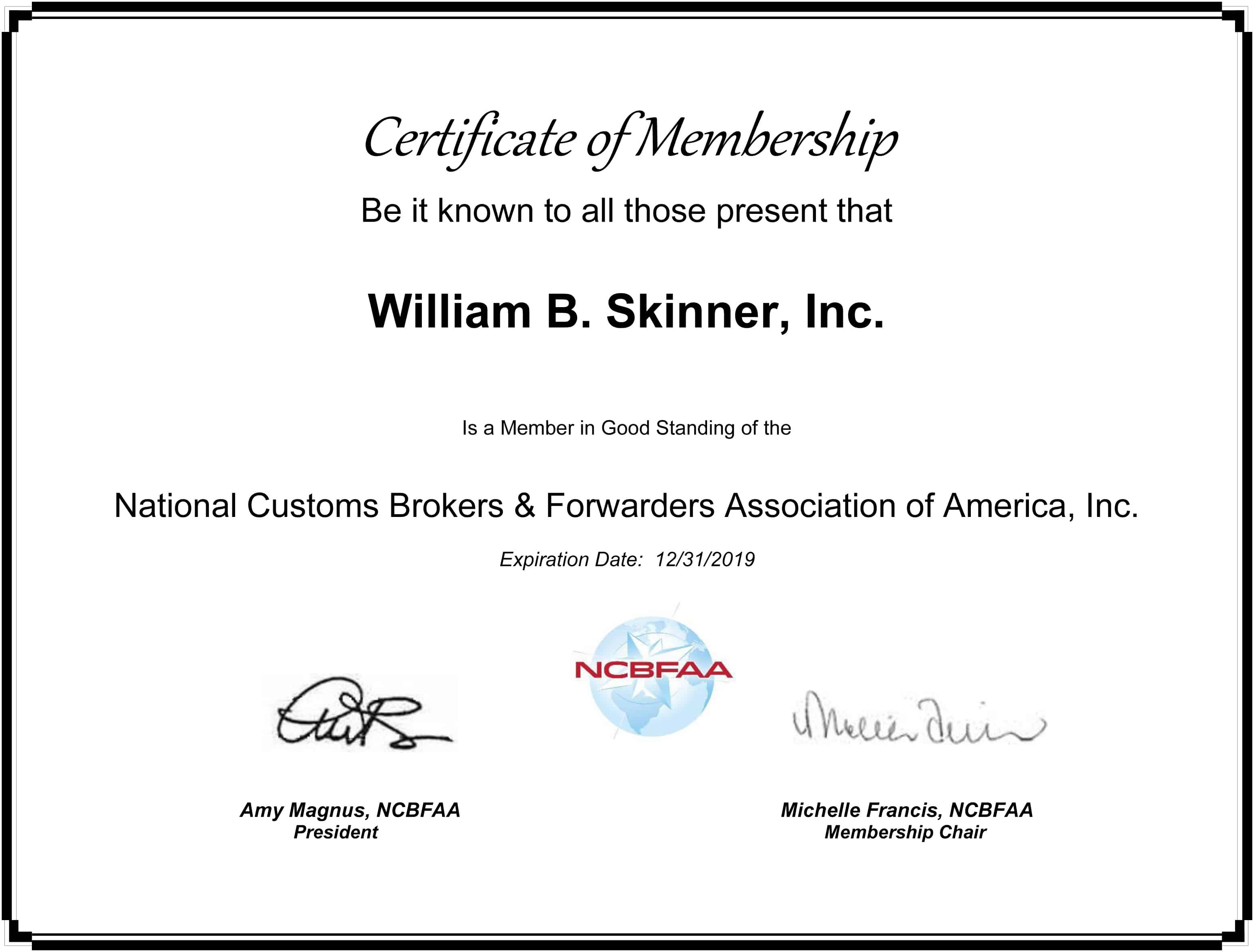 Joining the National Customs Brokers & Forwarders Association of America:  Why It Matters to You