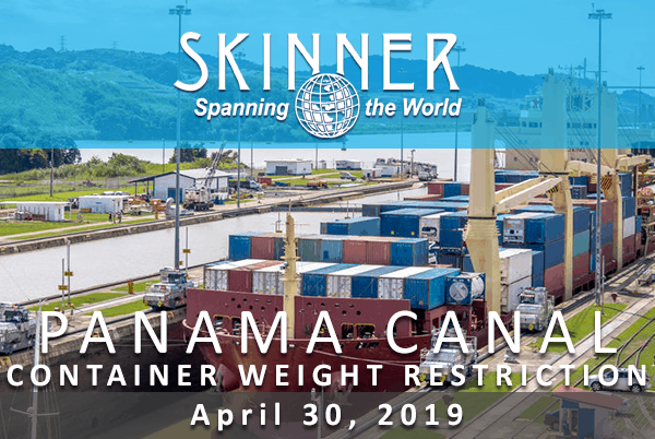 New Panama Canal Draft Restrictions Impact Container Allowable Weights